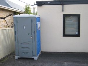 New Flushable Hire Toilet with Hand Basin Units